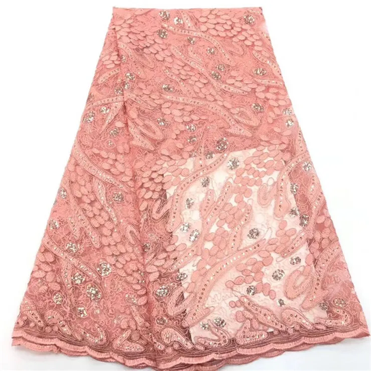 Сверкающая ткань с блестками 5 ярдов новое Тюлевое кружевное платье для платья 2019