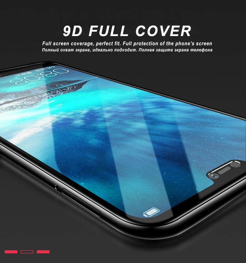 9D защитное стекло на huawei nova 3 3i защитный Стекло для huawei y9 y5 y6 y7 prime 9y 7y 6y 5y y 5 6 7 9 pro Защитная пленка для экрана