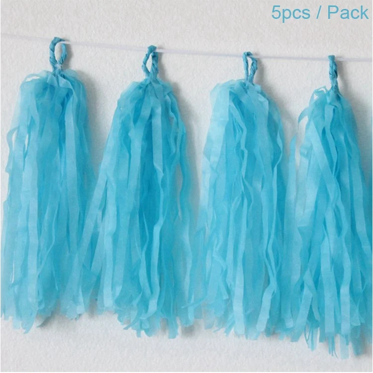 Paper Tassel Blue Doriwoo жемчужные металлические конфетти для воздушного шара с днем рождения латексные Свадебные шарики украшения для дня рождения для мальчиков - Цвет: Paper Tassel Blue