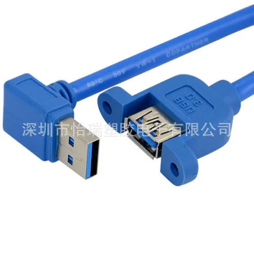 USB3.0 мужской верхней женщин удлинитель с резьбовое отверстие ушками может быть