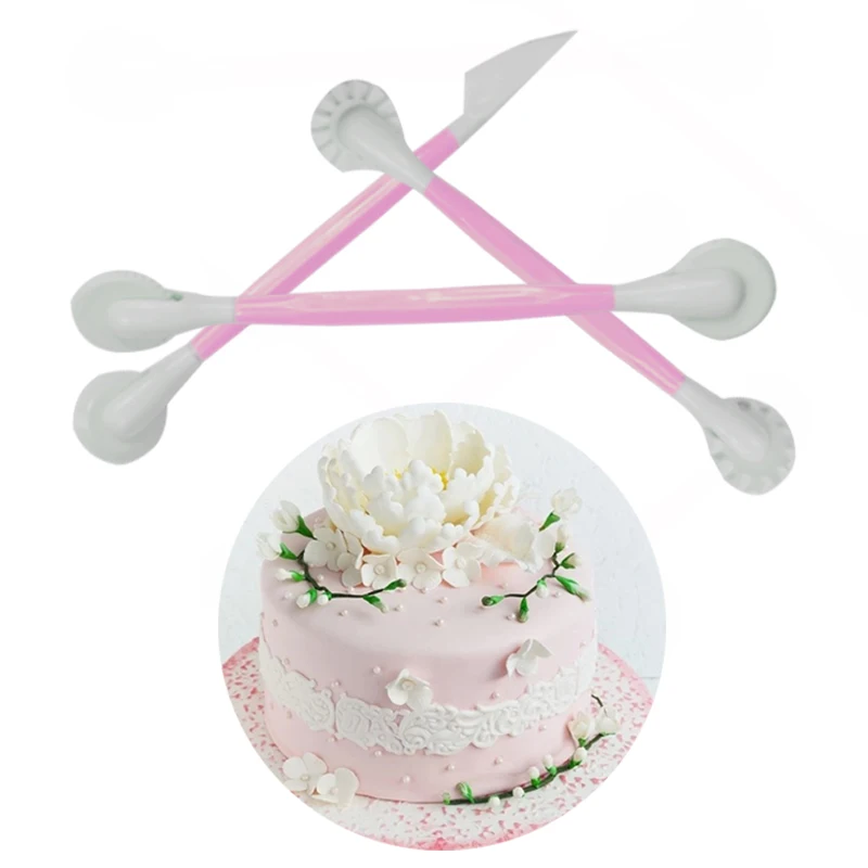 WALFOS 3 шт./компл. Fondant (сахарная) ручки для украшения торта цветок Моделирование