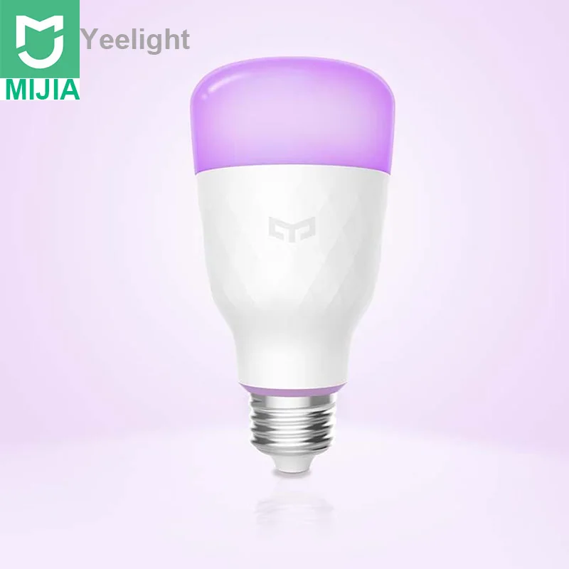 Обновленная версия, Xiaomi Mijia Yee светильник, умный светодиодный светильник, цветная лампа 800 люменов, 10 Вт, E27, лимонная умная лампа, светодиодный светильник