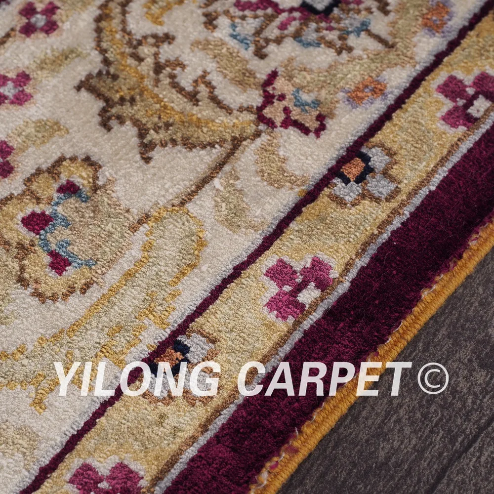 Yilong 2 'x 3' персидский ковер с ручным узелком красная Классическая
