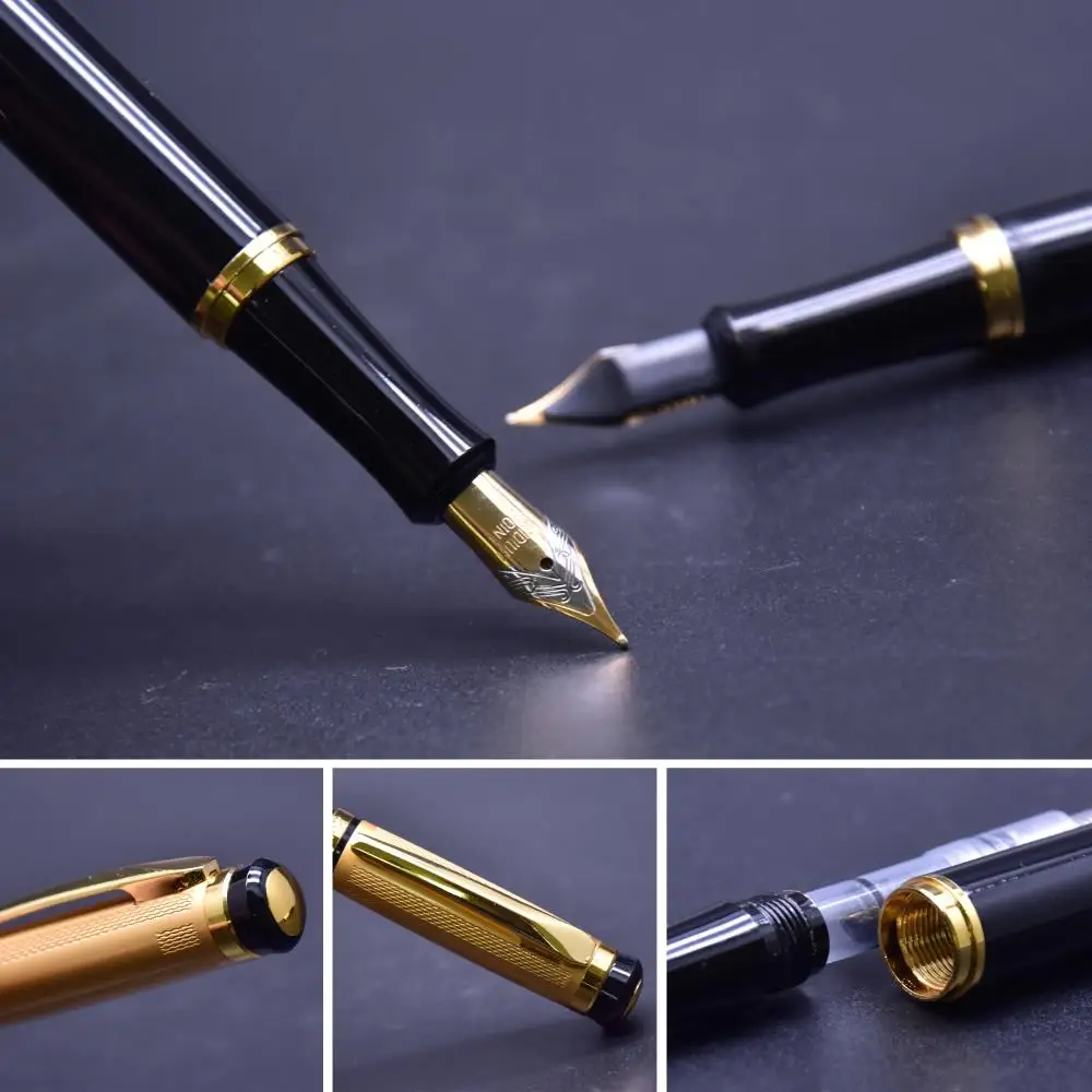 Guoyi Q10 Роскошные чернила перьевая ручка 0 5 мм металлический High End Бизнес офисные