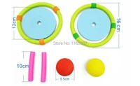 1 set fun soft rubber foam kids ring toss games toys children teenage pe physical training team sports activity game toy