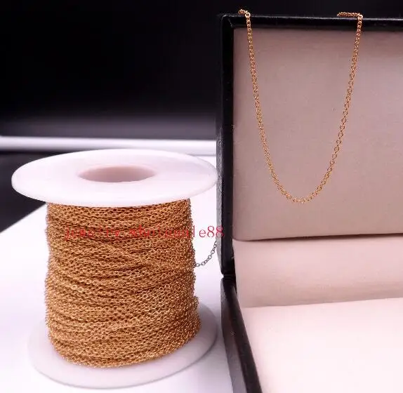Тонкая цепочка из нержавеющей стали 10 метров 1 5 мм|jewelry finding|diy jewelrychain diy |