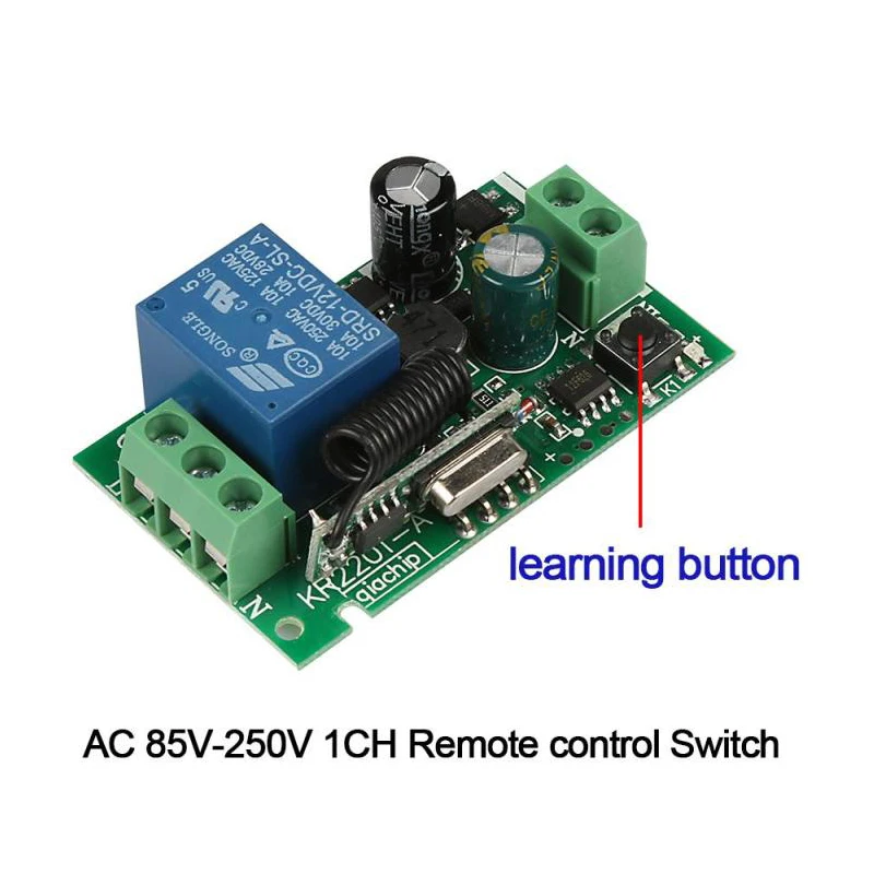 QIACHIP AC 250 V 110 220 1CH 433 Mhz универсальный Беспроводной удаленного Управление реле