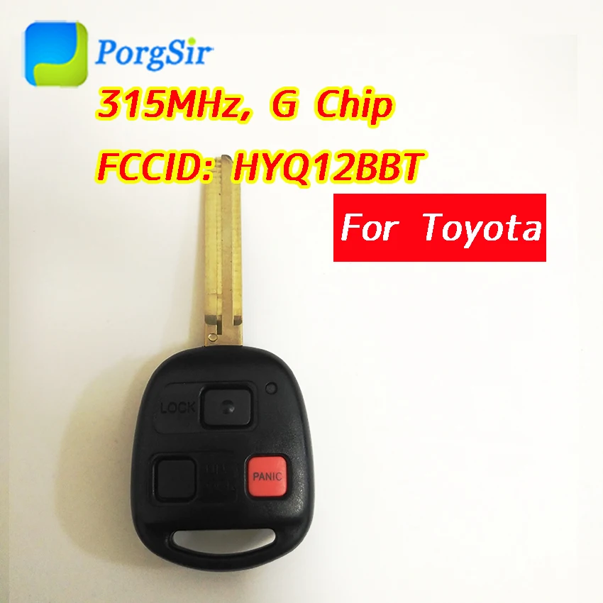 3 кнопки 315 мГц пульт дистанционного управления для Toyota FJ Cruiser 2010 ~ 2015 с G чипом FCCID: