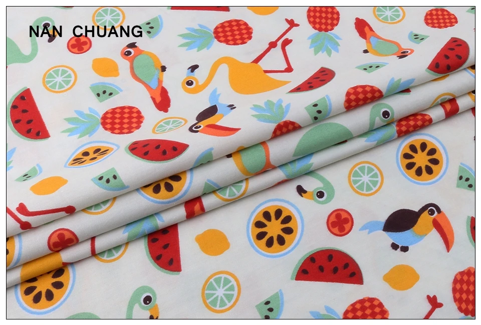 Nanchuang 6 шт./лот мультфильм хлопок Twill Ткань для лоскутного шитья Комплект Материал Лоскутная Ткань Скрапбукинг узор 20x25 см