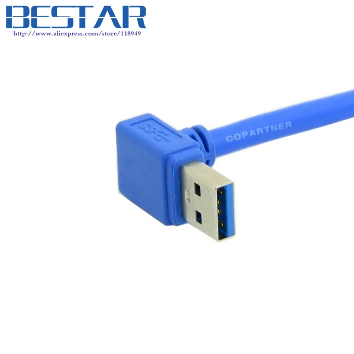 Угловой кабель с углом поворота 90 градусов USB 3 0 A штекер Micro B 20 см|90 degree usb|plug to usbusb |