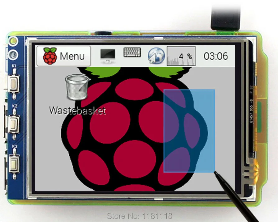 Raspberry pi 3 2 дюймовый ЖК дисплей модуль 320*240 пикселей резистивный сенсорный экран 48