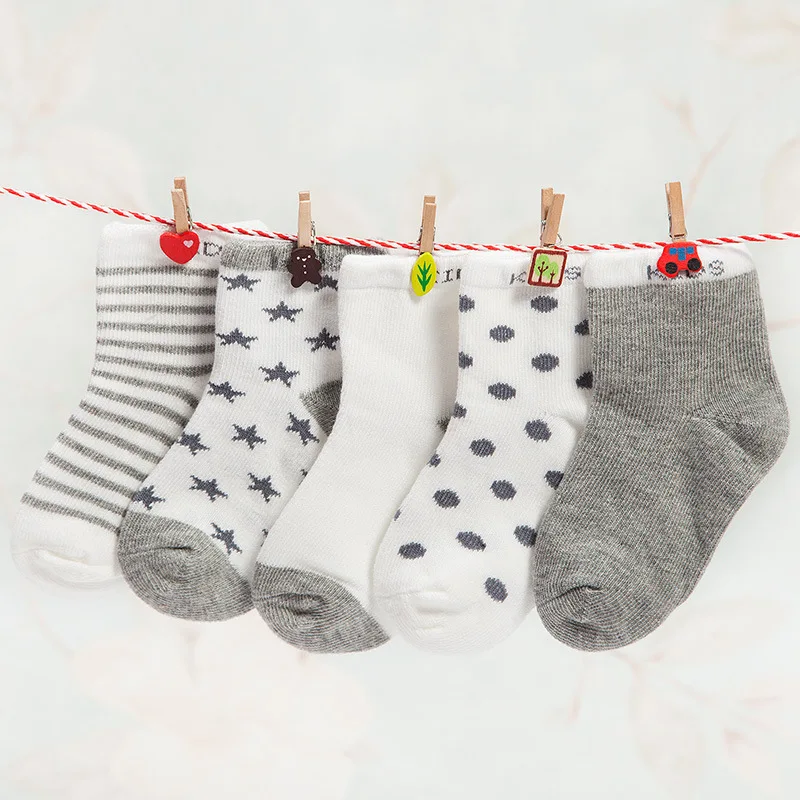 2017 NEW10PIECE=5Pairs Socks Baby New Born Boy Girl Casual Winter Infantil Floor Children JQ-6R8E | Детская одежда и обувь