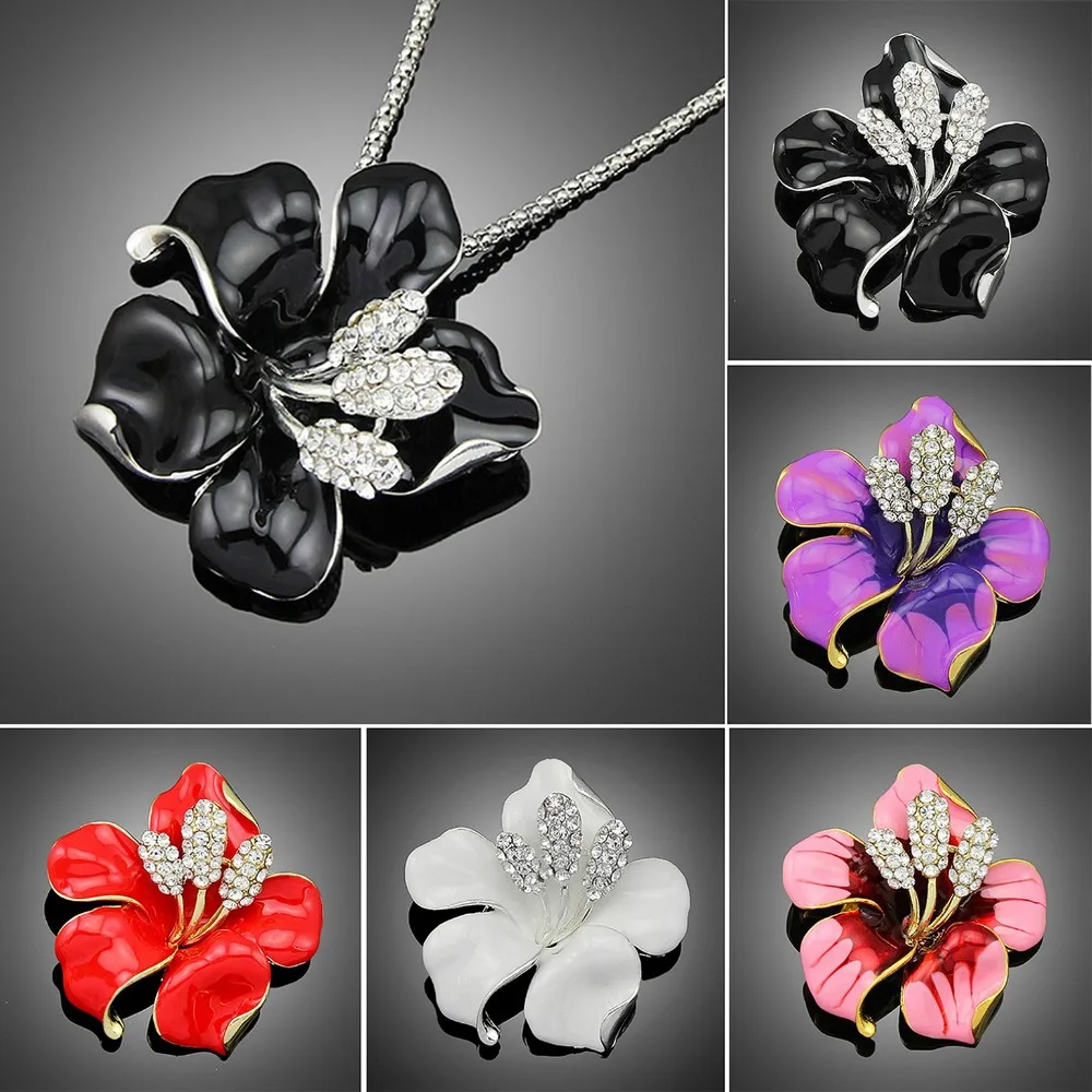 Nice New Colorful Cute Rhinestone Crystal Flower Brooch Pin Charm Women Gift | Украшения и аксессуары