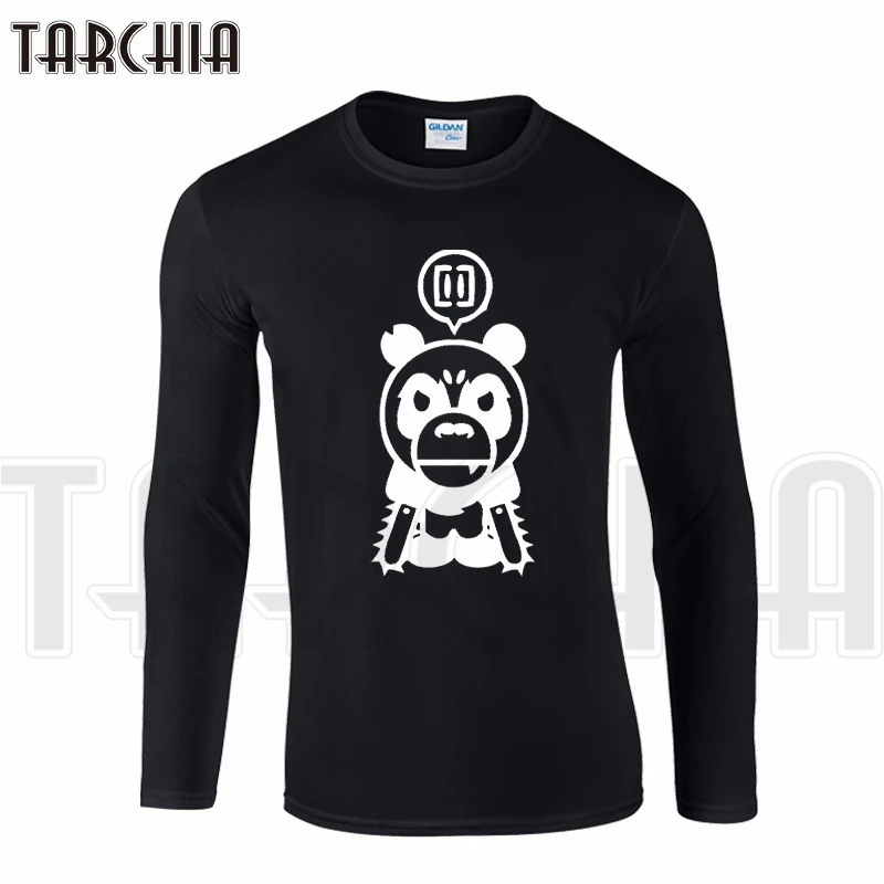 Футболка TARCHIA мужская с длинным рукавом брендовая тенниска из хлопка майка