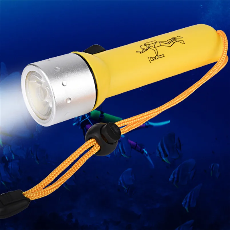 Подводсветильник светодиодный фонарик 1200 лм CREE XM-L T6 для дайвинга фонарь