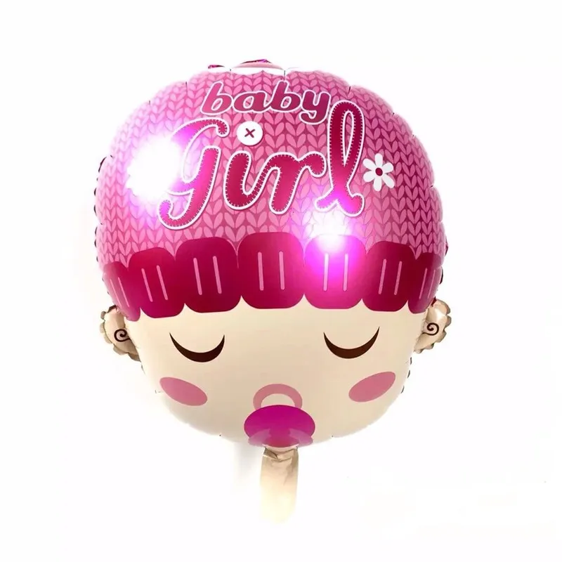 

10 шт./лот Детские воздушные шары для душа, Детские воздушные шары из фольги для мальчиков и девочек на 1 день рождения