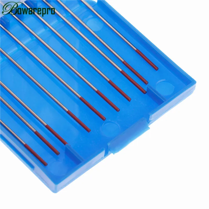 

10PCS WT20 Tungsten Electrode Professional Tig Rod 1.0 1.6 2.0 2.4 3.0 3.2mm for option 2% Thoriated for Tig Welding Machine