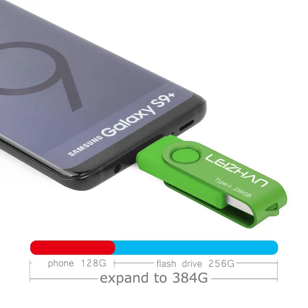 USB флеш накопитель LEIZHAN OTG 128/64/32/16 ГБ 256/3 0 Гб|USB флэш-накопители| |