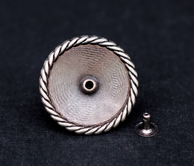 Набор винтажных цветочных шипов F43 10 шт. кожаная фурнитура ручной работы в