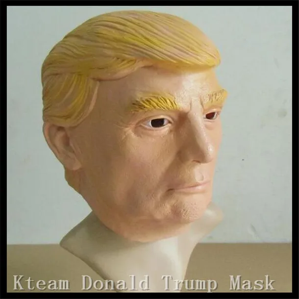 Hot Sale Funny New USA President Human Face Mask Props Donald Trump Overhead Latex Masks For Halloween 2016 Free Shipping!!! | Дом и сад