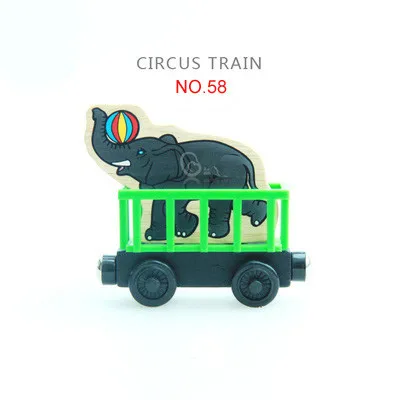 Магнитный деревянный Паровозик Emily Train, магнитные игрушки, рождественский подарок для детей, деревянные дорожки для детей - Цвет: NO58
