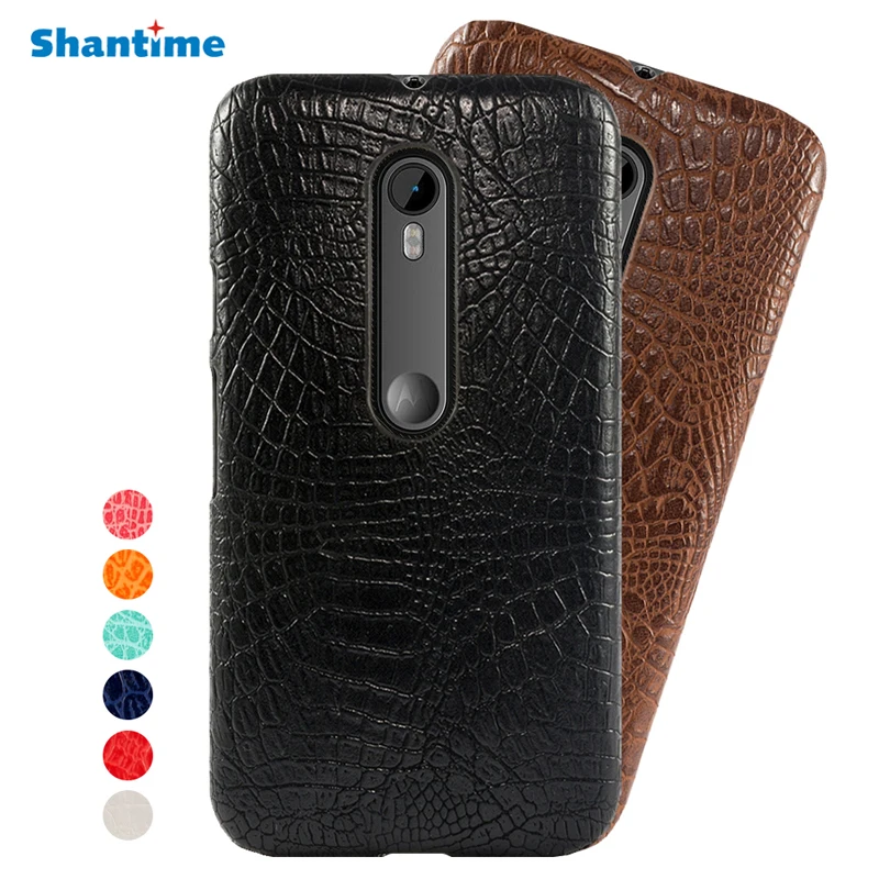 Роскошный Винтажный чехол с крокодиловым узором для Motorola Moto G3 PU кожаный чехол для MOTO G3 чехол для делового телефона