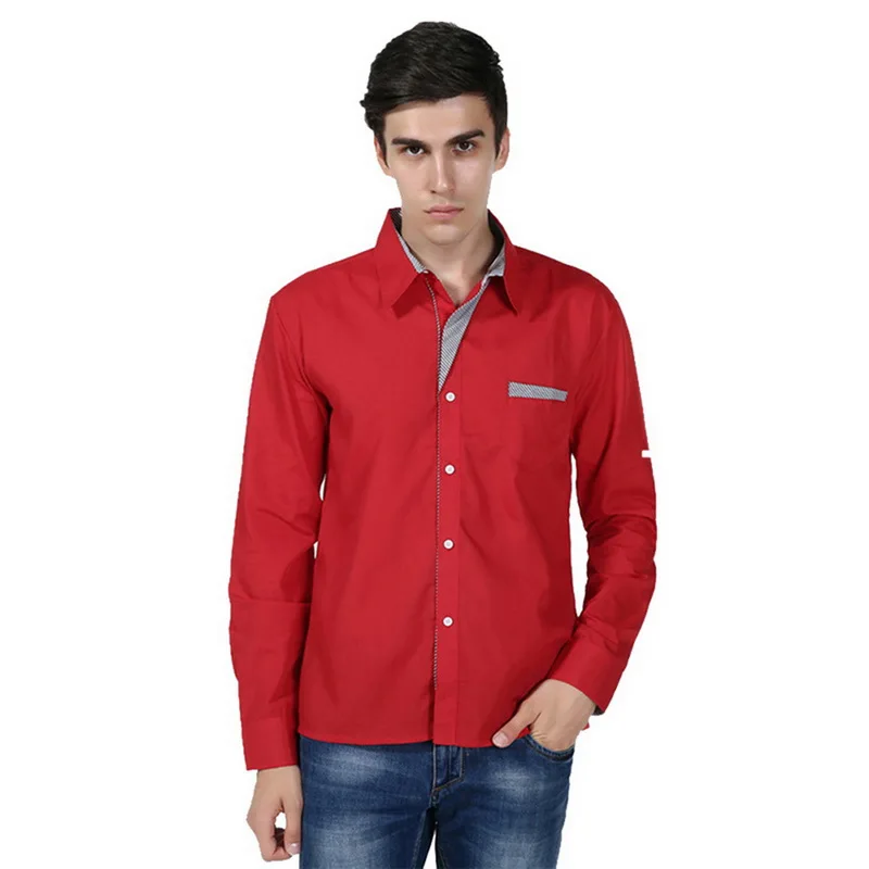 CYSINCOS Новая коллекция модных осенних свитеров Для мужчин одежда Slim Fit рубашка с