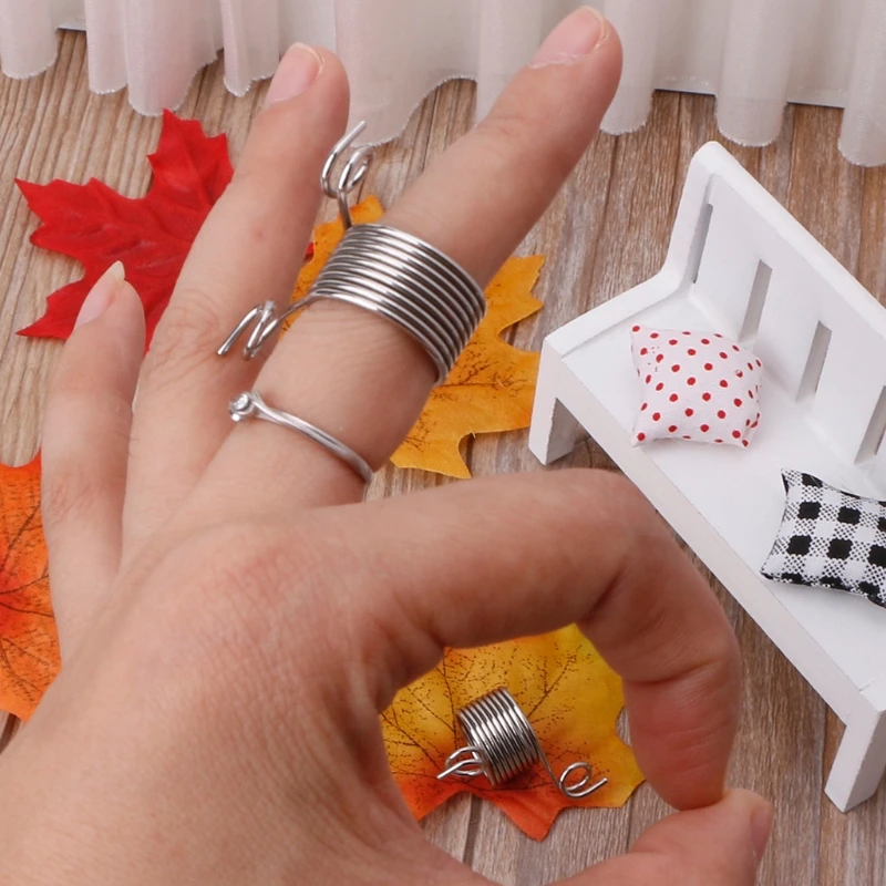 Пряжа из нержавеющей стали Threader палец кольцо шерсть нить наперсток Вязание