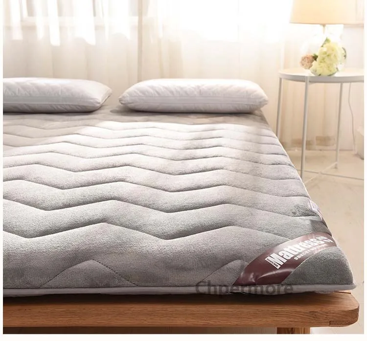 Chpermore Сгущает Fale Tatami складной студенческий одиночный спальный матрас для общежития топперы для семьи покрывала Король Королева Твин Полный размер
