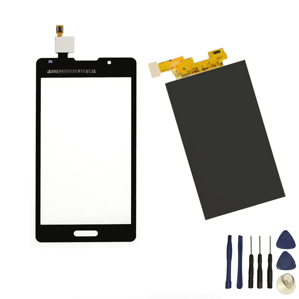 Для LG Optimus L7 II 2 P710 черный/белый сенсорный экран панель дигитайзер + ЖК дисплей