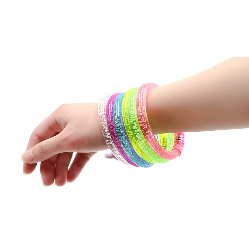 50 шт./лот светодиодный костюм Красочный Светодиодный светящийся браслет