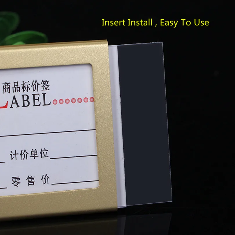 Маленький размер L образная алюминиевая табличка ценник этикетка стенд для