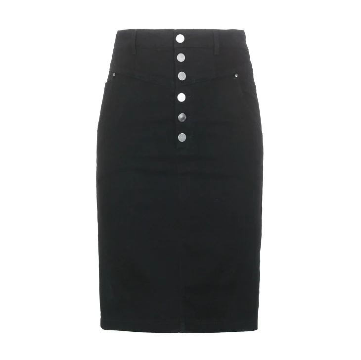 Vero Moda Новая женская OL Стиль Slim Fit вареная джинсовая юбка с высокой талией | 318437502