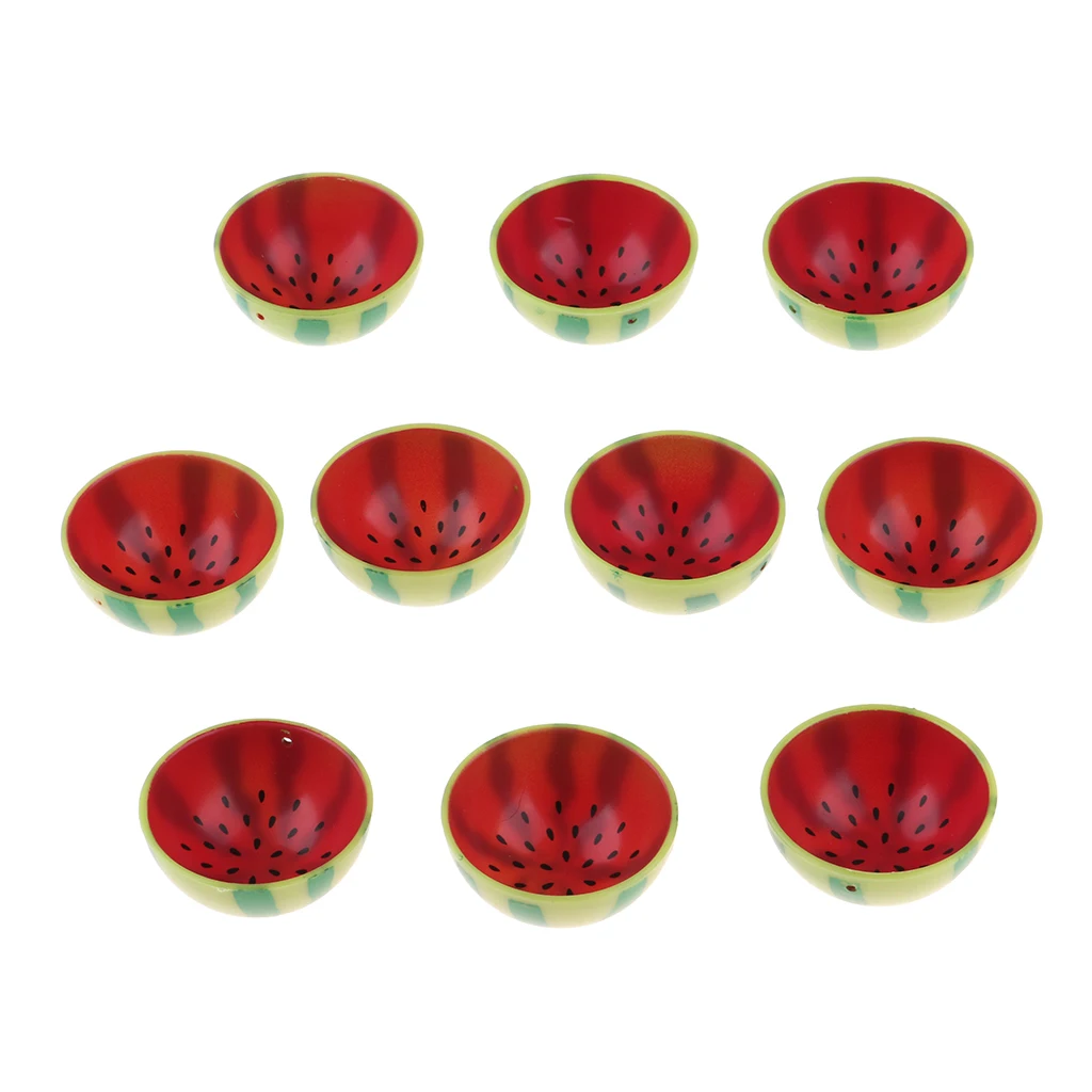 Набор из 10 предметов миниатюрная фруктовая миска для арбуза посуда 1/6 кукольных