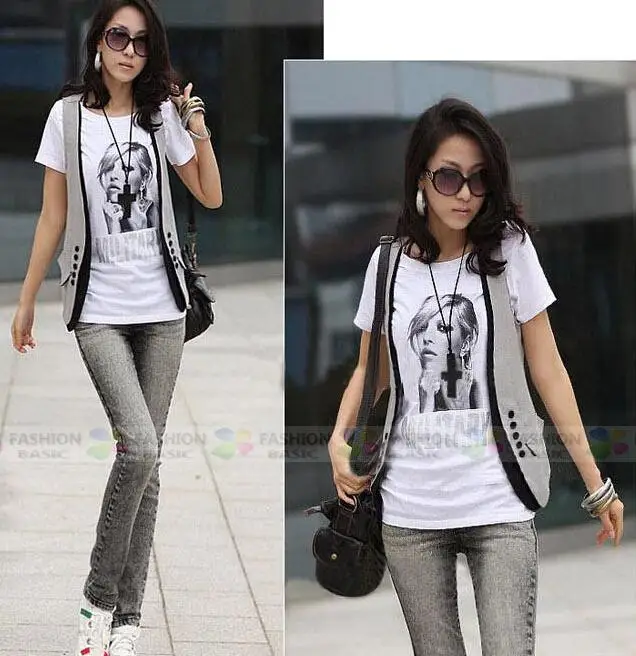 

Double-breasted suit waistcoat for women blazers sleeveless summer suit 2020 European style