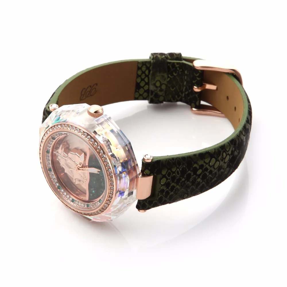 Роскошные женские часы бренд PB Парусная картина с изображением лодки бриллианты