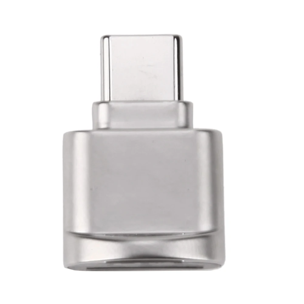 Мини-металлический считыватель карт type-C портативный брелок для ключей USB type C Micro SD TF Память OTG кардридер для мобильного телефона