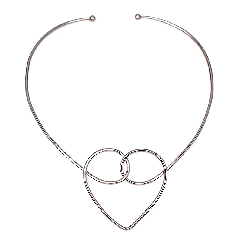 Silver Necklace 4887 MANILAI, геометрический сплав, чокеры, ожерелье s для женщин, модное ювелирное изделие, нагрудник, ожерелье, массивный панк дизайн - Окраска металла: Silver Necklace 4887