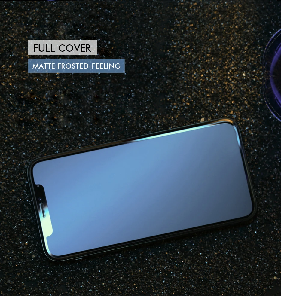 Полное покрытие, матовое стекло для iphone 11 pro max, защита экрана, матовое защитное закаленное стекло для iphone 7 8 x xs max xr