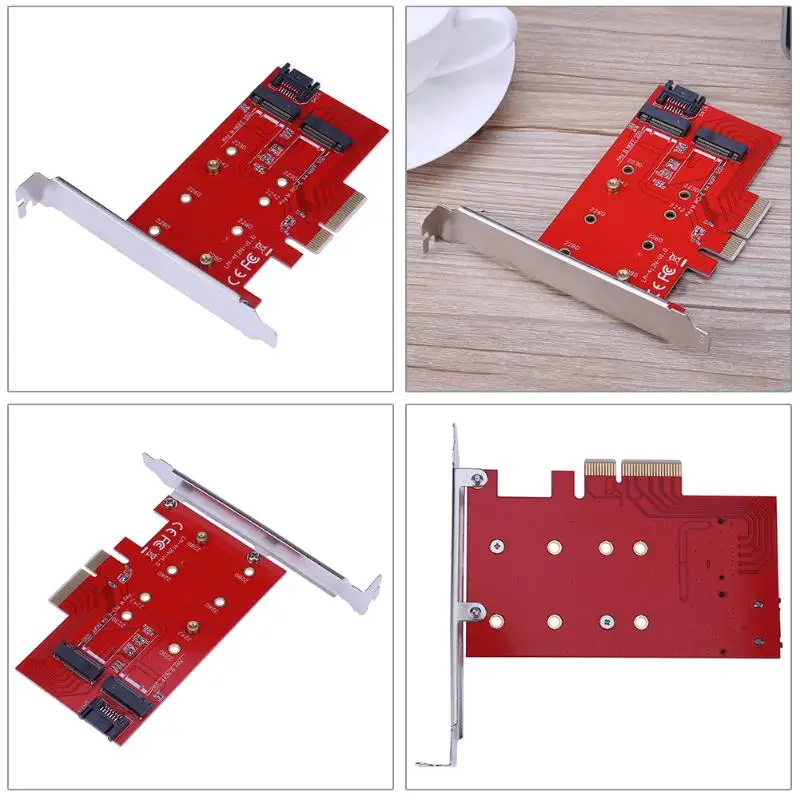 Высокоскоростной Pci-E X4 для Ngff (M.2) жесткий диск Ssd карта Расширение Sata кабель