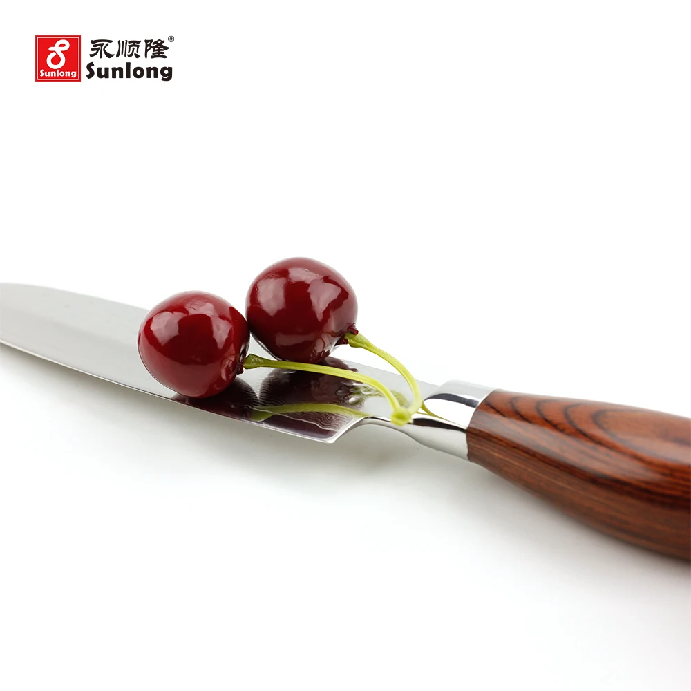 5 дюймов острый нож Santoku шеф-повара Дамасская сталь инструменты японский овощной