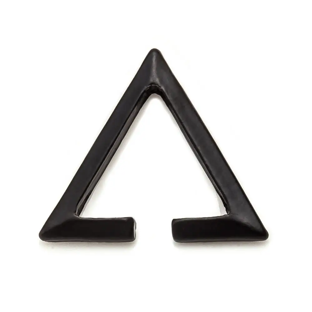 Black Triangle Модные простые золотые серебряные и черные металлические серьги-клипсы для женщин - Окраска металла: Black Triangle