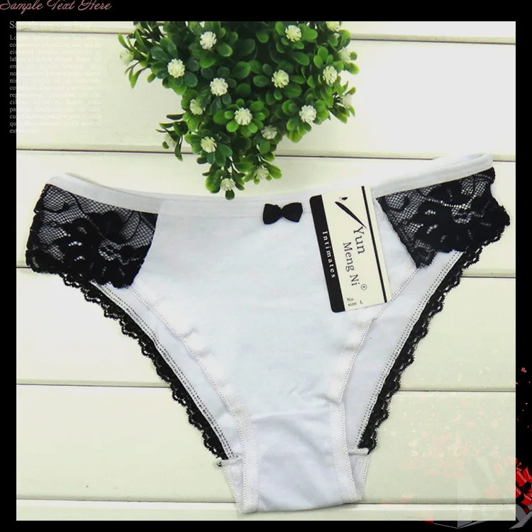 white Высококачественные женские трусики bragas, женское нижнее белье, стринги из хлопка, кружевное комфортное нижнее белье, женские сексуальные трусы - Цвет: white