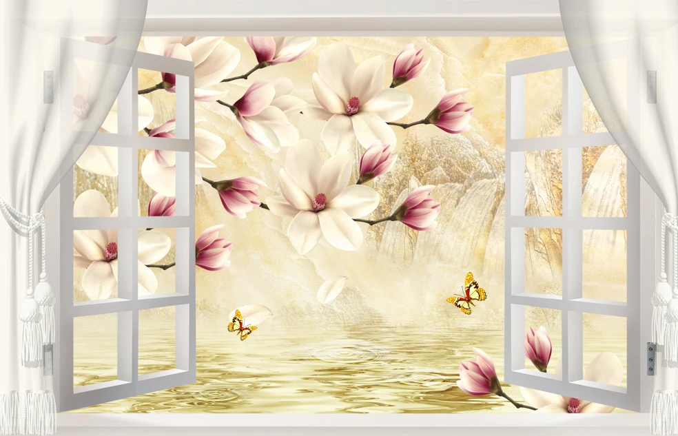 Шторы блэкаут в европейском стиле классические 3d занавески с цветами для спальни