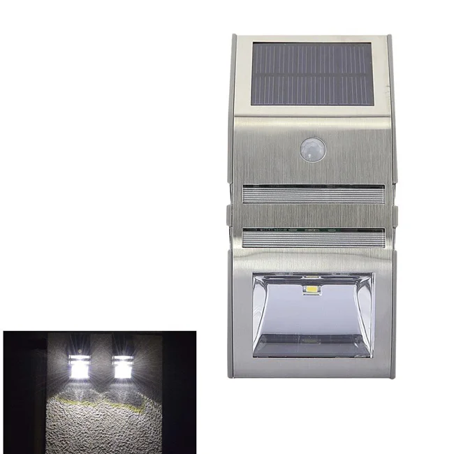 2017 Новый! Outdoor Motion Датчик ПРИВЕЛО Настенный Светильник с Солнечной энергии|sensor