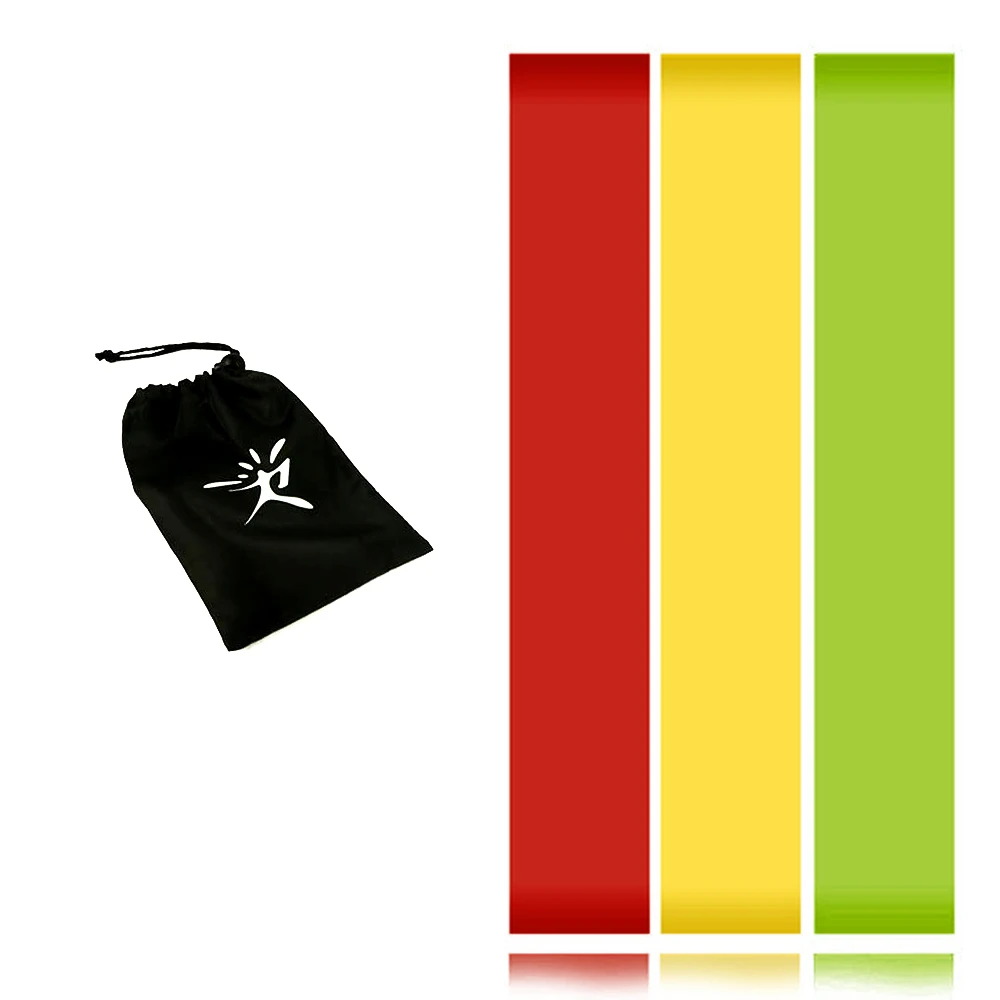 red yellow green 4 шт. фитнес-резинки расширитель замкнутый ремень сопротивления эластичные полосы для фитнеса тренировка, упражнение оборудование для тренировки спортзала дропшиппинг - Цвет: red yellow green