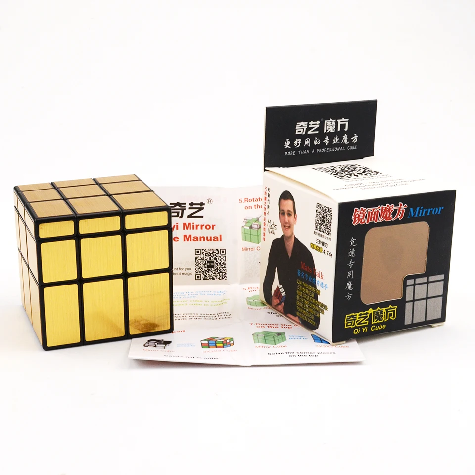 Neo QiYi 3x3x3 магический зеркальный куб головоломка скорость поворот Rubiksed Cubo стресс