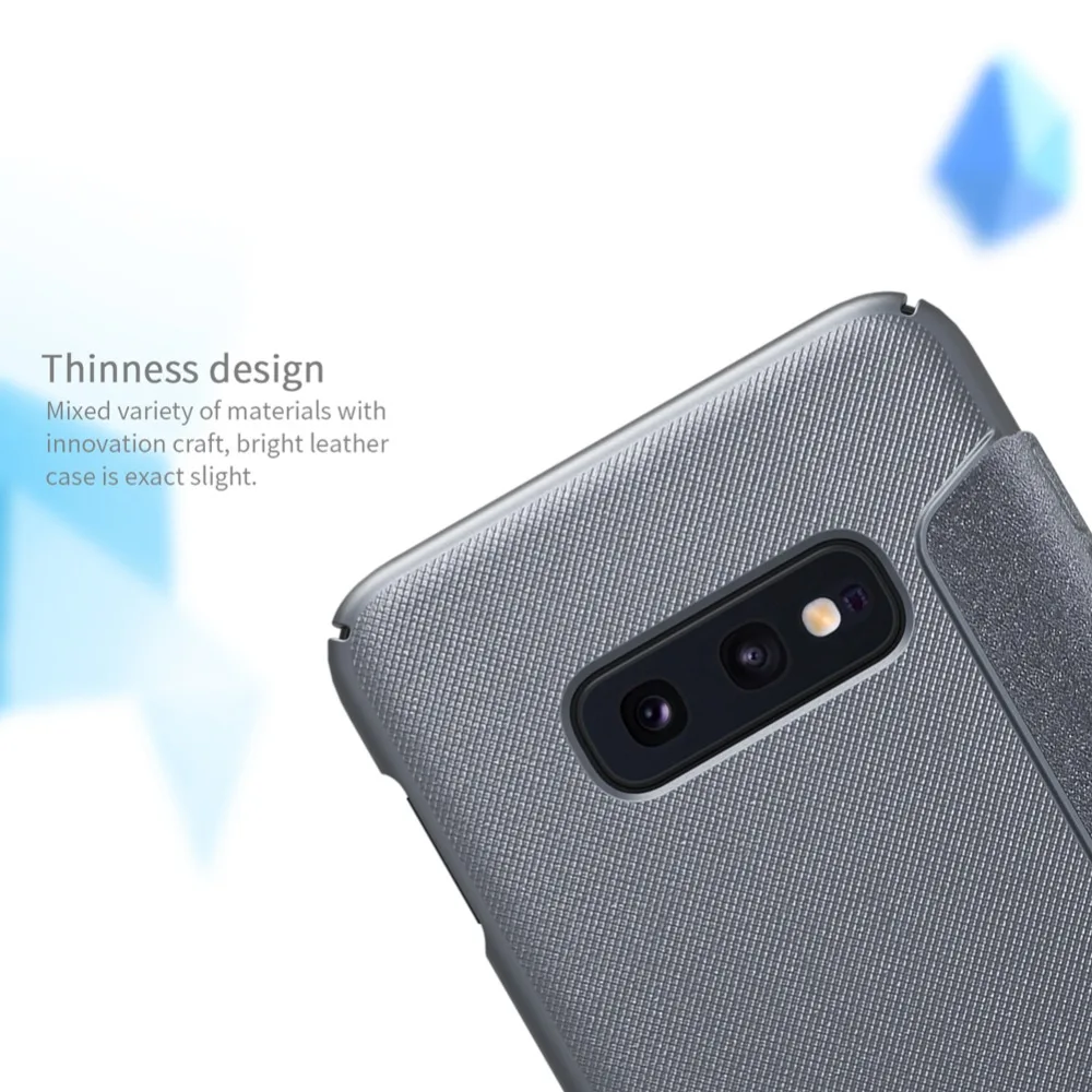 10 шт./лот NILLKIN Sparkle кожаный чехол для samsung Galaxy S10e Искусственная кожа флип чехол для Galaxy S10 Lite в розничной посылка