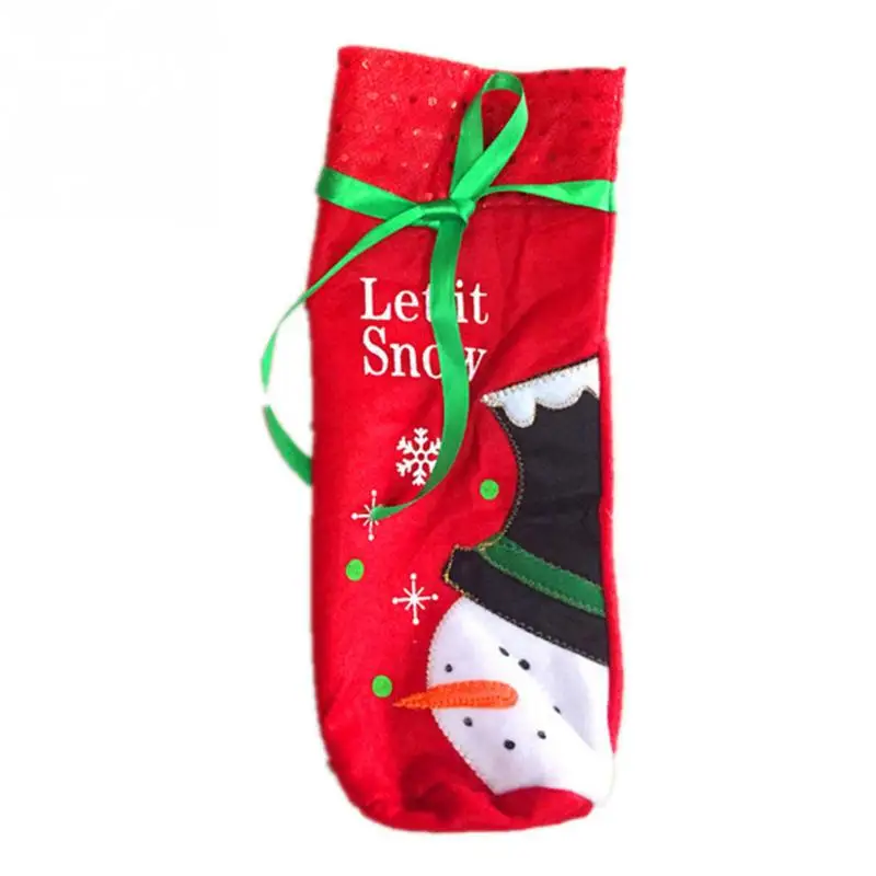 2018 Новое поступление рождественские украшения для дома красное вино бутылки