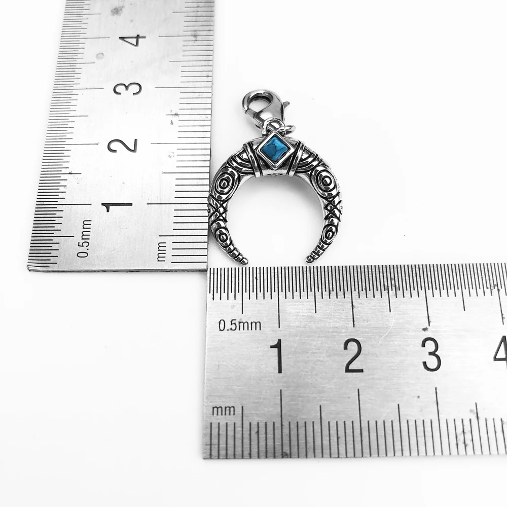 Синий винтажный Шарм с зубцами Клубные хорошие ювелирные изделия в европейском